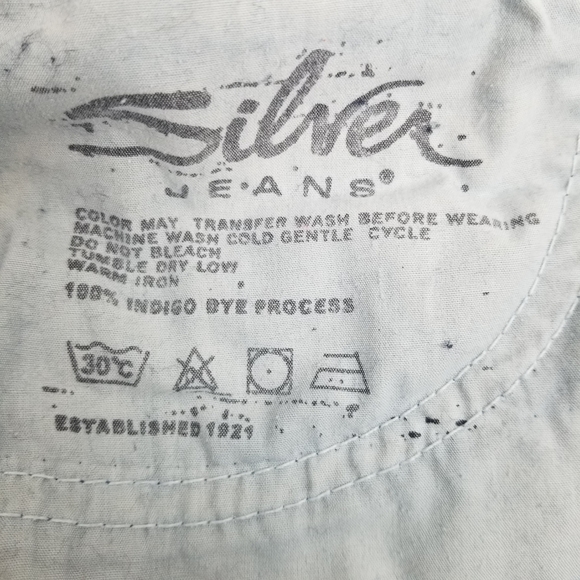 Silver Jeans Mini Raw Hem Jean Skirt Devah - Picture 7 of 9